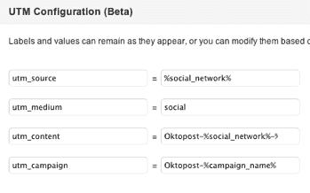 Oktopost Google Analytics Configuration