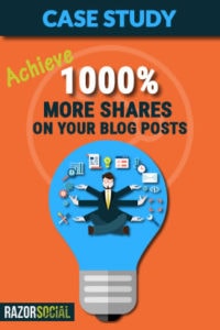 Achieve 1000% more shares on a blog post