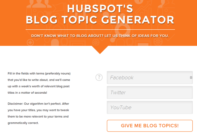 Generate a week's worth of blog topic ideas