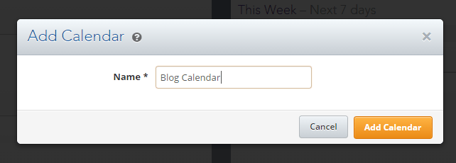 Insert the name of your editorial calendar