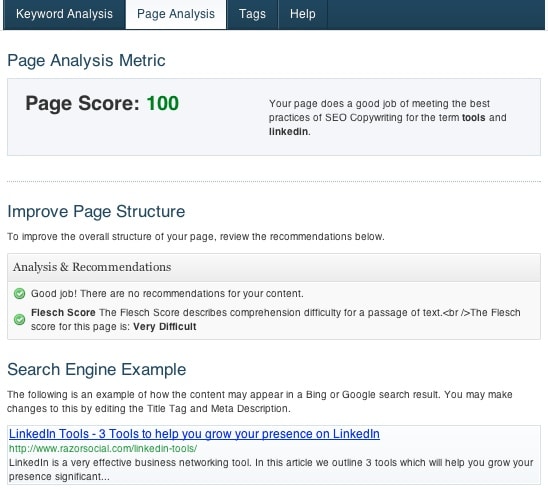Best WordPress SEO Plugins - Scribe Page Analysis